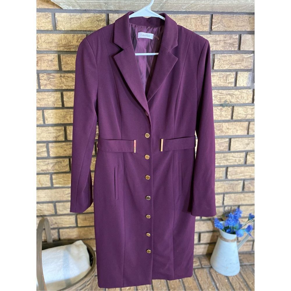Calvin Klein Purple Trench Coat🦄